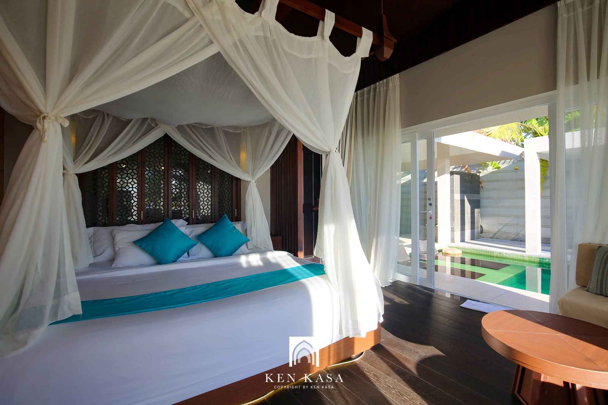 Phòng ngủ tại Villa Executive mang nét đẹp Á Đông